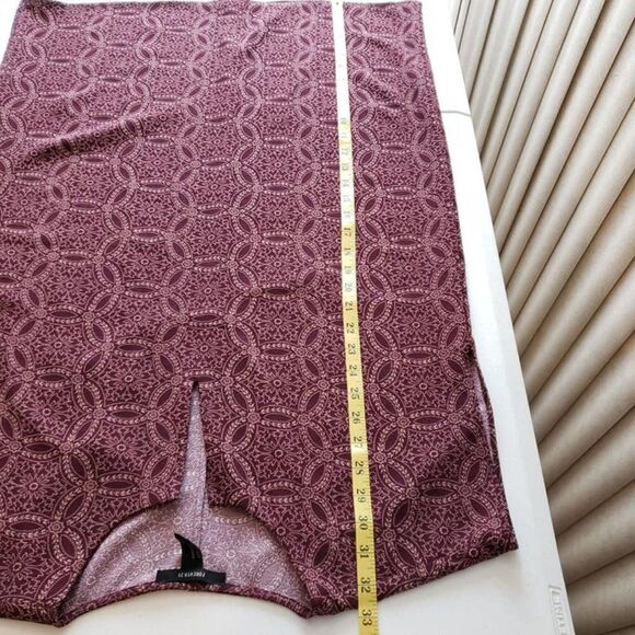 Forever 21 Red Geometric Print Tunic Dress Medium - Picture 7 of 12